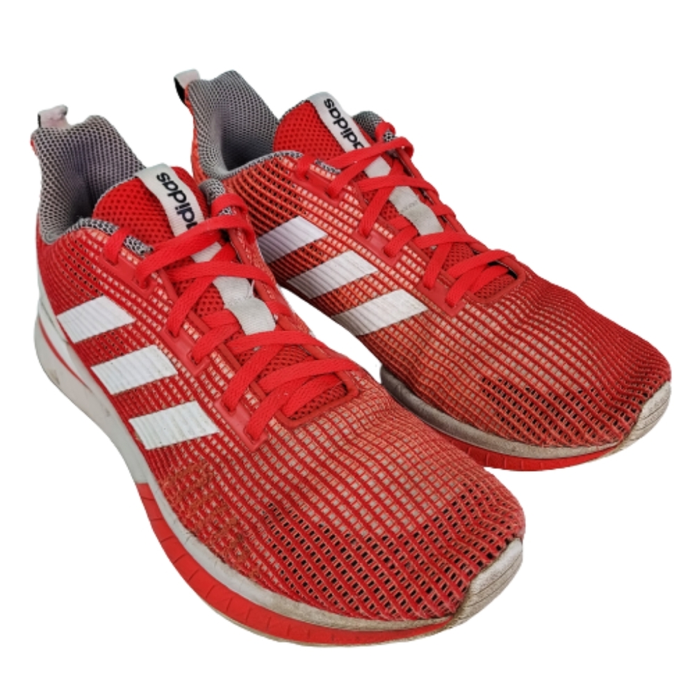 Adidas Questar TND running shoes, Men's size 8, red and white